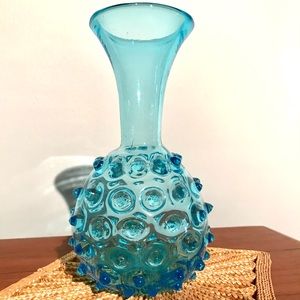 Vintage hobnail Empoli vase made in Italy 60s era